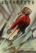 The Rocketeer 1991 movie poster Bill Campbell Timothy Dalton Jennifer Connelly Joe Johnston From comics Art Deco