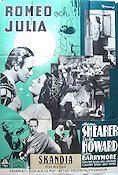 Romeo and Juliet 1936 movie poster Norma Shearer Leslie Howard John Barrymore Writer: William Shakespeare