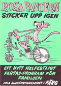 Rosa Pantern sticker upp igen 1970 movie poster Bob Camp Find more: Pink Panther Animation Motorcycles