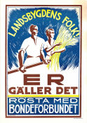 Rösta med Bondeförbundet 1936 poster Find more: Centerpartiet Politics