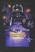 The Empire Strikes Back 1980 movie poster Mark Hamill Harrison Ford Carrie Fisher George Lucas Find more: Star Wars