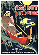 Säg det i toner 1929 movie poster Elisabeth Frisk Håkan Westergren Art Deco Ships and navy Find more: Film 100 Years