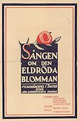 Sången om den eldröda blomman 1919 movie poster Lars Hanson