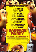 Sausage Party 2016 poster Seth Rogen Conrad Vernon Animation Food and drink