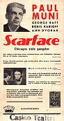 Scarface 1932 poster Paul Muni Howard Hawks