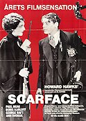 Scarface 1932 movie poster Paul Muni Ann Dvorak George Raft Howard Hawks