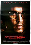 Secret Window 2004 movie poster Johnny Depp Writer: Stephen King