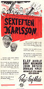 Sextetten Karlsson 1945 movie poster John Botvid Birgit Rosengren Elof Ahrle Kids