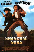Shanghai Noon 2000 movie poster Jackie Chan Owen Wilson Lucy Liu Tom Dey Asia