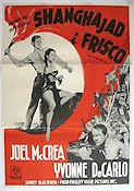 The San Francisco Story 1952 movie poster Joel McCrea Yvonne De Carlo