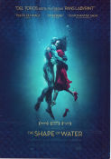 The Shape of Water 2017 movie poster Sally Hawkins Michael Shannon Richard Jenkins Guillermo del Toro