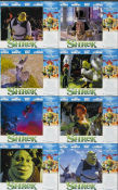 Shrek 2001 lobby card set 