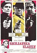 Le clan des Siciliens 1970 movie poster Alain Delon Jean Gabin Irina Demick