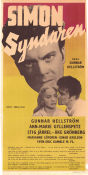 Simon syndaren 1954 movie poster Ann-Marie Gyllenspetz Stig Järrel Sven-Eric Gamble Gunnar Hellström