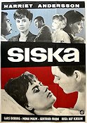 Siska 1962 movie poster Harriet Andersson Lars Ekborg Mona Malm Alf Kjellin