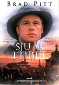 Seven Years in Tibet 1997 movie poster Brad Pitt Jean-Jacques Annaud Asia Religion