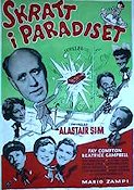 Laughter in Paradise 1952 movie poster Alastair Sim Audrey Hepburn