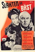 Släkten är bäst 1945 movie poster Dagmar Ebbesen Sigurd Wallén