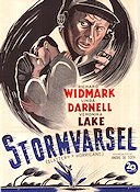 Slattery´s Hurricane 1949 movie poster Richard Widmark Linda Darnell