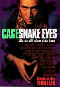 Snake Eyes 1998 movie poster Nicolas Cage Gary Sinise John Heard Brian De Palma Gambling