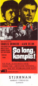 Adieu l´ami 1968 movie poster Charles Bronson Alain Delon Brigitte Fossey Jean Herman