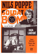 Soldat Bom 1948 poster Nils Poppe Lars-Eric Kjellgren