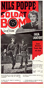 Soldat Bom 1948 movie poster Nils Poppe Inga Landgré Gunnar Björnstrand Lars-Eric Kjellgren