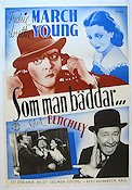 Bedtime Story 1944 movie poster Fredric March Loretta Young Robert Benchley Telephones Eric Rohman art