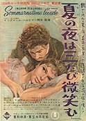 Smiles of a Summer Night 1956 movie poster Gunnar Björnstrand Ulla Jacobsson Harriet Andersson Eva Dahlbeck Ingmar Bergman