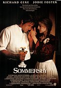 Sommersby 1993 movie poster Richard Gere Jodie Foster Lanny Flaherty Jon Amiel Romance