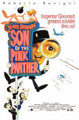 Son of the Pink Panther 1993 movie poster Roberto Benigni Herbert Lom Claudia Cardinale Blake Edwards Find more: Pink Panther