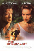 The Specialist 1994 movie poster Sylvester Stallone Sharon Stone James Woods Luis Llosa