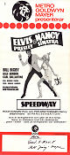 Speedway 1968 movie poster Elvis Presley Nancy Sinatra Bill Bixby Norman Taurog Dance