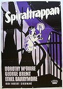 The Spiral Staircase 1945 movie poster Dorothy McGuire George Brent Ethel Barrymore Film Noir