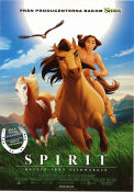Spirit: Stallion of the Cimarron 2002 movie poster Matt Damon Kelly Asbury Animation Horses
