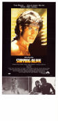 Staying Alive 1983 movie poster John Travolta Cynthia Rhodes Sylvester Stallone Disco Dance