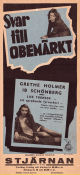 Diskret Ophold 1946 movie poster Ib Schönberg Betty Helsengreen Grethe Holmer Denmark