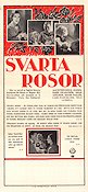 Svarta rosor 1932 movie poster Ester Roeck Hansen Einar Axelsson Karin Swanström Gustaf Molander