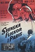 Svenska flickor i Paris 1962 movie poster Anita Lindohf