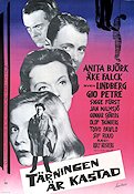 Tärningen är kastad 1960 movie poster Anita Björk Sven Lindberg Gio Petré Åke Falck