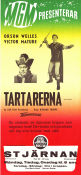 I tartari 1961 movie poster Victor Mature Orson Welles Liana Orfei Richard Thorpe