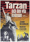 Tarzan and His Mate 1934 movie poster Johnny Weissmuller Maureen O´Sullivan Find more: Tarzan