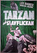 Tarzan and the Slave Girl 1950 poster Lex Barker