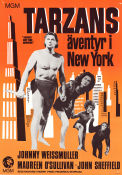 Tarzan´s New York Adventure 1942 movie poster Johnny Weissmuller Maureen O´Sullivan Johnny Sheffield Richard Thorpe Find more: Tarzan