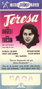 Teresa 1951 movie poster Pier Angeli John Ericson Patricia Collinge Fred Zinnemann