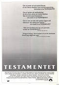 The Last Testament 1983 movie poster Jane Alexander Lynne Littman