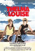 Thelma and Louise 1991 movie poster Susan Sarandon Geena Davis Brad Pitt Harvey Keitel Ridley Scott Mountains Cars and racing Cult movies Ladies