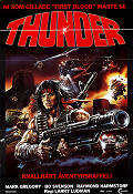 Thunder 1984 movie poster Mark Gregory Bo Svenson Larry Ludman Guns weapons