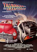 Back to the Future 1985 movie poster Michael J Fox Christopher Lloyd Robert Zemeckis Poster artwork: Drew Struzan Cars and racing