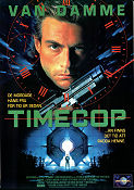 Timecop 1994 movie poster Jean-Claude Van Damme Roy Silver Mia Sara Peter Hyams